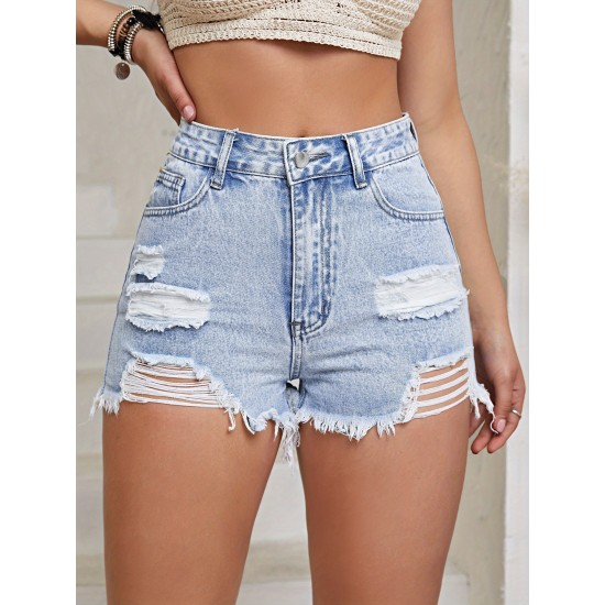 Women’s Raw Hem High Waist Denim Shorts with Pocket – PRYCUS MITCHELL INC Women’s Raw Hem High Waist Denim Shorts with Pocket – PRYCUS MITCHELL INC