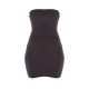Black Jersey Bandeau Bodycon Dress