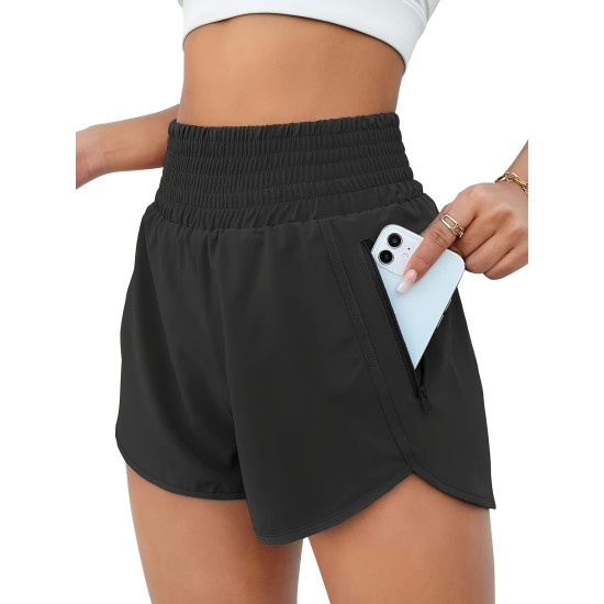Women’s sports shorts, high waisted running shorts, pocket sports shorts, gym elastic exercise shorts – PRYCUS MITCHELL INC