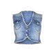 Vintage Raw Edge Denim Vest